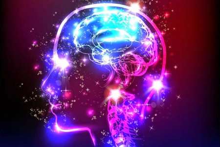 Image from the lecture invitation: a glowing brain